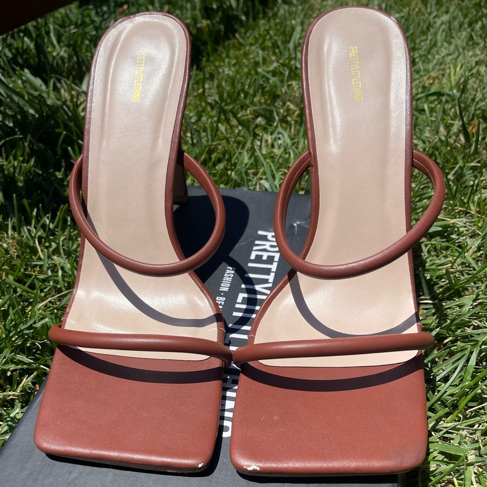 Pretty little thing heels worn once size 9 US